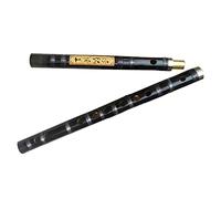Professional Bamboo Flute Black Bamboo Flute Single Plug White Copper 2-section Bitter Bamboo Flute Student Woodwind Instrument Bamboo Flute Musical Instruments (Color : E)