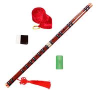 Professional Bamboo Flute C/D/E/F/bB Key Bamboo Flute With Black Line Musical Instruments Handmade Chinese Dizi Easy To Learn Bamboo Flute Musical Instruments (Color : D key)