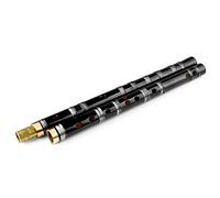Professional Bamboo Flute C/D/E/F/G Key Separable Black Bamboo Flute With Transparent Line Musical Instrument Chinese Handmade Bamboo Flute Musical Instruments (Color : C key)