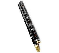 Professional Bamboo Flute C/D/E/F/G Key Separable Black Bamboo Flute With Transparent Line Musical Instrument Chinese Handmade Bamboo Flute Musical Instruments (Color : D key)