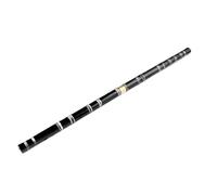 Professional bamboo flute C/D/E/F/G Keys Black Bamboo Flute Transparent Line Musical Instrument Woodwind Instrument Traditional Key Separable(E)