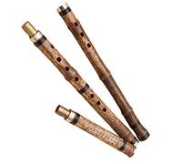 Professional Bamboo Flute Chinese Handmade Purple Bamboo Flute Musical Instrument Eight-hole Bamboo Flute Three-section Long Xiao Bamboo Flute Musical Instruments (Color : F)