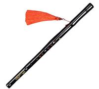 Professional Bamboo Flute Chinese Short Xiao Zizhu Cave Xiao Beginner 8 Hole Black Bamboo Flute G/F Tune Musical Instrument Bamboo Flute Musical Instruments (Color : F)