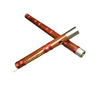 Professional Bamboo Flute Double-connected White Copper 2-section Black Horn Bamboo Flute Beginner Adult Horizontal Flute Bamboo Flute Musical Instruments (Color : D)