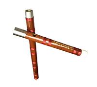 Professional Bamboo Flute Double-connected White Copper 2-section Black Horn Bamboo Flute Beginner Adult Horizontal Flute Bamboo Flute Musical Instruments (Color : E)