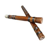 Professional Bamboo Flute Double -connected White Copper Second Section Of Copper Red Bone Flute Junior First Learning Flute(G Key)