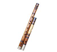 Professional Bamboo Flute Double -connected White Copper Second Section To Pick Up Black Bone Dragon Phoenix Flute To Play Flute(G Key)