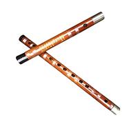 Professional Bamboo Flute Double-inserted Cupronickel 2-section Red Horn Bamboo Flute/horizontal Flute For Beginners Bamboo Flute Musical Instruments (Color : E)