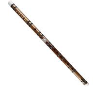 Professional bamboo flute Flute With Black Line Traditional Chinese Handmade Woodwind Musical Instrument D F E Key (Color : F)