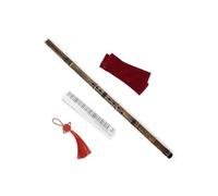 Professional Bamboo Flute G Key Chinese Flute 8 Holes 75 Cm Woodwind Vertical Traditional Single Section Instrument(G KEY -A)