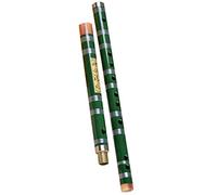 Professional Bamboo Flute Green 2-section Bitter Bamboo Horizontal Flute For Beginners Professional Bamboo Flute Playing Type Bamboo Flute Musical Instruments (Color : F)