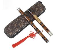 Professional bamboo flute Made From 8 Years Of Air-Dried Bitter Bamboo Bamboo Flute C/D/E/F/G Keys Traditional Musical Instruments(D)