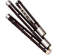 Professional Bamboo Flute Mahogany Three-section Hole Flute Professional Performance Type Flute Beginners Wind Instrument G/F Key Bamboo Flute Musical Instruments (Color : G)