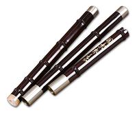 Professional Bamboo Flute Mahogany Three-section Hole Flute Professional Performance Type Flute Beginners Wind Instrument G/F Key Bamboo Flute Musical Instruments (Color : F)