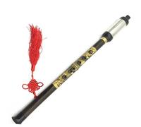 Professional bamboo flute Natural Purple Vertical Playing Flute Detachable Bau Carved Chinese Dragon Pattern Folk Instrument