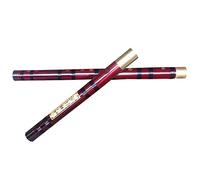 Professional Bamboo Flute Red Double-insert Brass 2-section Bitter Bamboo Flute Dizi Adult Horizontal Flute Musical Instrument Bamboo Flute Musical Instruments (Color : G)