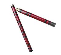 Professional Bamboo Flute Red Single Plug White Copper 2-section Bamboo Flute Dizi Beginner Woodwind Instrument Tied Flute Bamboo Flute Musical Instruments (Color : D)