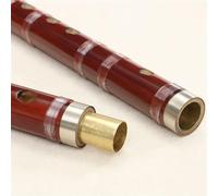 Professional Bamboo Flute Reddish Brown Two-section Bitter Transverse Flute A National Wind Instrument For Beginners(D Key)