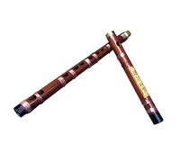 Professional Bamboo Flute Single-connected Brass Black Horn Transparent Line Bitter Bamboo Flute Beginner Horizontal Flute Instrument Bamboo Flute Musical Instruments (Color : G)