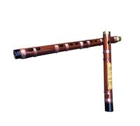 Professional Bamboo Flute Single-connected Brass Black Horn Transparent Line Bitter Bamboo Flute Beginner Horizontal Flute Instrument Bamboo Flute Musical Instruments (Color : E)