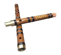 Professional Bamboo Flute Single-connected Brass Red Horn Black Line Bitter Bamboo Flute Beginner Horizontal Flute Instrument Bamboo Flute Musical Instruments (Color : G)