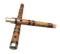 Professional Bamboo Flute Single-connected Brass Red Horn Black Line Bitter Bamboo Flute Beginner Horizontal Flute Instrument Bamboo Flute Musical Instruments (Color : E)