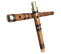 Professional Bamboo Flute Single-connected Brass Red Horn Black Line Bitter Bamboo Flute Beginner Horizontal Flute Instrument Bamboo Flute Musical Instruments (Color : D)