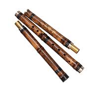 Professional Bamboo Flute Three-section Hole Flute Professional Playing Bamboo Flute Musical Instrument Portable 8-hole Bamboo Flute Bamboo Flute Musical Instruments (Color : F)