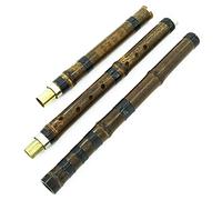 Professional Bamboo Flute Three-section Purple Bamboo Hole Flute F/G Tone Wind Instrument Beginner Students 8-hole Purple Bamboo Xiao Bamboo Flute Musical Instruments (Color : F)