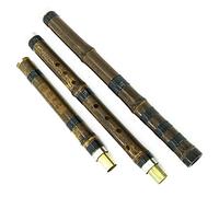 Professional Bamboo Flute Three-section Purple Bamboo Hole Flute F/G Tone Wind Instrument Beginner Students 8-hole Purple Bamboo Xiao Bamboo Flute Musical Instruments (Color : G)