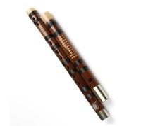 Professional bamboo flute Traditional Handmade Two-section Flute Dizi Traditional Wood For Beginners And Music Lovers Key With Bag (Color : D)