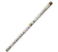 Professional Bamboo Flute White Bitter Bamboo Flute Beginner Student Flute Adult Playing Bamboo Flute Instrument G/F Key Bamboo Flute Musical Instruments (Color : F)