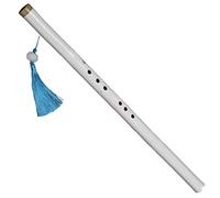 Professional Bamboo Flute White Short Xiao One-section Purple Bamboo Flute Eight-hole Right-handed Beginner F/G Wind Instrument Bamboo Flute Musical Instruments (Color : G)