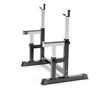 Professional Barbell Rack Stand 300kg Max Load, Adjustable Dumbbell Squat Rack Stand Bench Press Rack Dipping Station We
