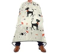 Professional Barber Cape, Cute Dogs, Hairdressers Gown Unisex Hair Cutting Cape for Coloring Hairdresser Family