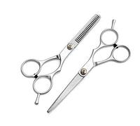 Professional Barber Set of Scissors and Hair Comb for Hairdressing, Hair Cutting, Thinning and Texturizing Perfect for Salon and Home Use… (Scissors Set of 2)
