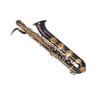 Professional Baritone E Flat Saxophone Brass Sax Wind Musical Instruments With Mouthpiece And Case Saxophone for Student (Color : 02)