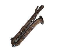 Professional Baritone Saxophone With Exquisite Engraving In Vintage Finish Beginner Saxophone