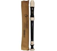 Professional Baroque Recorders In C, Wind Instrument Gifts 8-hole Beginner German Recorders, 3-stage Flute Instrument, With Storage Bag(Black,German)