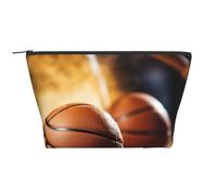 Professional Basketball Arena Print Women's Makeup Bag Daily Commute Cosmetics Storage Pouch Beach Travel Fashion Toothbrush Bag