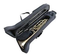 Professional Bass Trombone Gold Brass Bell And Silver Nickel Outer Slide Trombone With Case Trombone for Beginner