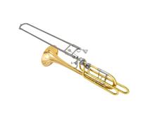 Professional Bass Trombone With Gold Lacquer Beginner Trombone