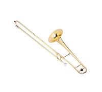 Professional Bb Alto Trombone Brass Instrument Gold Lacquer Treatment Beginner Trombone