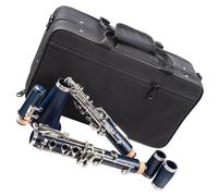 Professional Bb Clarinet Plastic Cupronickel Body 17 Nickel Plated Keys Instrument Kit Dark Blue Clarinet Musical Instruments