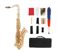 Professional Bb Saxophone Phosphor Bronze Tenor Saxophone Body Carved Gold Saxophone With Accessories