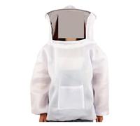 Professional Bee Suit for Men Women, Bee Keeping Clothes Protective Clothing Colorful Jacket Suit Bee Hive Tools For Beekeeping Equipment Beekeeper Beekeeper Suit with Ventilated Hood(Bianco,L)