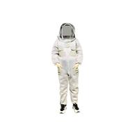 Professional Bee Suit for Men Women, Integrated Thickened Beekeeping Tool, Bee Spacesuit With Sheepskin Gloves, Complete Set Of Beekeeping Clothes Beekeeper Suit with Ventilated Hood(Nero,160-165cm)