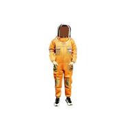 Professional Bee Suit for Men Women, Integrated Thickened Beekeeping Tool, Bee Spacesuit With Sheepskin Gloves, Complete Set Of Beekeeping Clothes Beekeeper Suit with Ventilated Hood(R,165-170cm)
