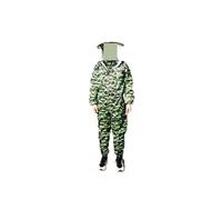 Professional Bee Suit for Men Women, Integrated Thickened Beekeeping Tool, Bee Spacesuit With Sheepskin Gloves, Complete Set Of Beekeeping Clothes Beekeeper Suit with Ventilated Hood(B,175-180cm)