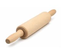 Professional Beech Wood Rolling Pin with Smooth Revolving Handles 41cm x 5.3cm - Solid Wooden Dough Roller for Baking, Pastry, Pizza & Bread - Heavy Duty Kitchen Rolling Pin